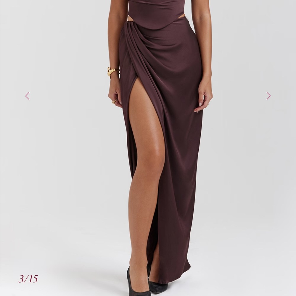 House of CB Vesper Skirt - Rich Brown